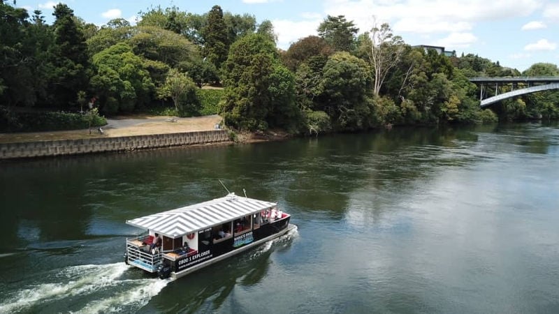 Join the friendly team at Waikato River Explorer onboard the floating cafe cruise with the best view in town along the mighty Waikato River!